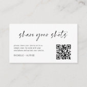 Moderne Elegant erfassen Liebe QR-Code Begleitkarte (Vorderseite)