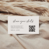 Moderne Elegant erfassen Liebe QR-Code Begleitkarte