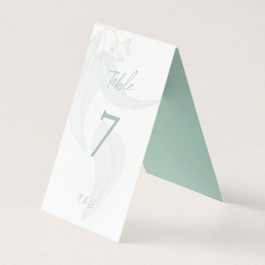 Moderne Elegant Eucalyptus Mint Boho Chic (Vorderseite)