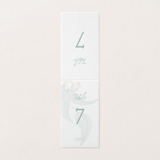 Moderne Elegant Eucalyptus Mint Boho Chic (Außenseite Aufgefaltet)