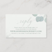 Moderne Elegant Eukalyptus Grüne Rustikale UAWG Visitenkarte (Vorderseite)