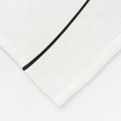 Moderne Elegant Family Foto Script Typografie Fleecedecke (Ecke)