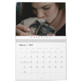 Moderne Elegant Family Foto Script Typografie Kalender (Feb 2027)