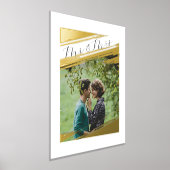 Moderne Elegant Foto Mr & Mrs. Couple Portrait hin Foliendrucke (Ablage )