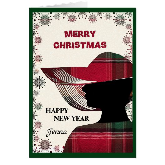 Moderne Elegant frohe Weihnachten (Vorne)