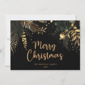 Moderne Elegant Frohe Weihnachten Festival Botanis (Vorderseite)