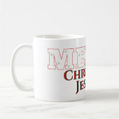 Moderne Elegant frohe Weihnachten Kaffeetasse (Links)