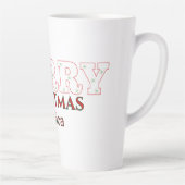 Moderne Elegant frohe Weihnachten Milchtasse (Rechts)