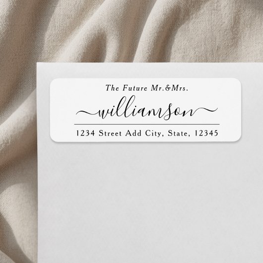 Moderne Elegant Future Mr. und Mrs. Wedding Rede