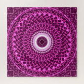 Moderne Elegant Geometric stilvoll spirituell flor Puzzle (Horizontal)