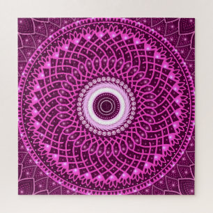 Moderne Elegant Geometric stilvoll spirituell flor Puzzle