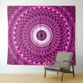 Moderne Elegant Geometric stilvoll spirituell flor Wandteppich (Beispiel (Horizontal))