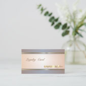 Moderne Elegant, gestreift, gepunktete Treuekarte (Stehend Vorderseite)