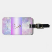 Moderne Elegant Girly, Bokeh, Katze Gepäckanhänger (Vorderseite horizontal)