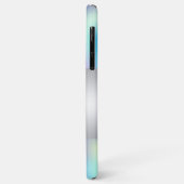 Moderne Elegant Girly, Cat Blue Holographic Case-Mate iPhone Hülle (Hinten/Links)