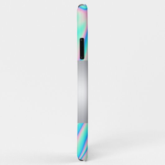 Moderne Elegant Girly, Cat Holographic Case-Mate iPhone Hülle (Hinten/Rechts)