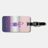 Moderne Elegant Girly, Katze Gepäckanhänger (Vorderseite horizontal)