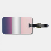 Moderne Elegant Girly, rosa Flamingo Gepäckanhänger (Rückseite horizontal)