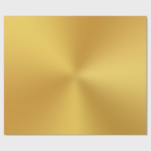 Moderne Elegant Gold Metallic Geschenkpapier (Flach)
