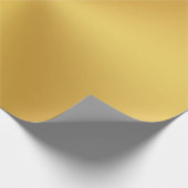 Moderne Elegant Gold Metallic Geschenkpapier (Ecke)