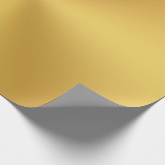 Moderne Elegant Gold Metallic Geschenkpapier (Ecke)
