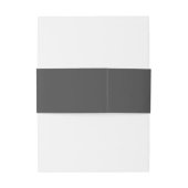 Moderne Elegant Gray Bold Calligraphy Einladungsbanderole (Rückseitenbeispiel)