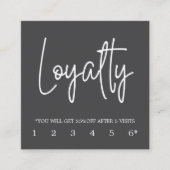 Moderne Elegant Gray White Bold Treuekarte (Vorderseite)