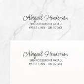 Moderne Elegant Handwriting 10a | RÜCKSENDEADRESSE Permastempel