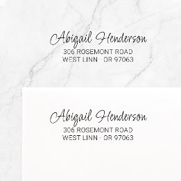 Moderne Elegant Handwriting 10a | RÜCKSENDEADRESSE Permastempel