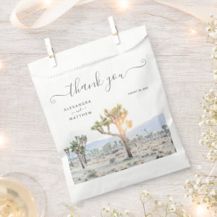 Moderne Elegant Joshua Tree Boho Wedding Geschenktütchen