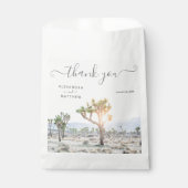 Moderne Elegant Joshua Tree Boho Wedding Geschenktütchen (Vorderseite)