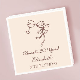 Moderne Elegant jubelt bis 30 Jahre Geburtstag Nap Serviette