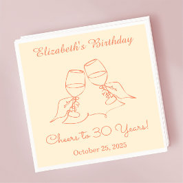 Moderne Elegant jubelt bis 30 Jahre Geburtstag Nap Serviette