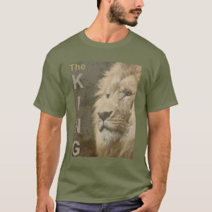 Moderne Elegant Lion Men's Fatigue Green T-Shirt