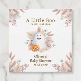 Moderne Elegant Little Boo Boho Ghost Baby Dusche Geschenkanhänger