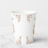 Moderne Elegant Little Boo Boho Ghost Baby Dusche Pappbecher (Links)