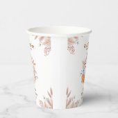 Moderne Elegant Little Boo Boho Ghost Baby Dusche Pappbecher (Rechts)