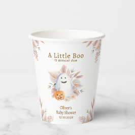 Moderne Elegant Little Boo Boho Ghost Baby Dusche Pappbecher