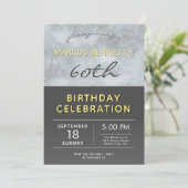 Moderne Elegant Man 60. Geburtstagsparty Einladung (Stehend Vorderseite)