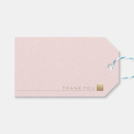 Moderne Elegant Minimal Gold Pastel Pink Vielen Da Geschenkanhänger