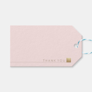 Moderne Elegant Minimal Gold Pastel Pink Vielen Da Geschenkanhänger