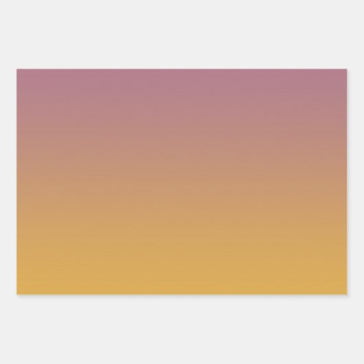 Moderne Elegant Minimal Ombre Pink Blue Grüntöne Geschenkpapier Set (Vorderseite 3)