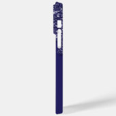 Moderne Elegant Navy Blue Glitzer Dripping Case-Mate iPhone Hülle (Rückseite / Links)