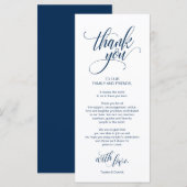 Moderne Elegant, Navy Place Einstellung Danke Kart Programm (Vorne/Hinten)