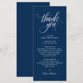 Moderne Elegant, Navy Place Einstellung Danke Kart Programm (Vorne/Hinten)