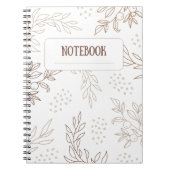 Moderne Elegant Notizblock (Vorderseite)