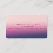 Moderne Elegant Ombre,Lipsticks,Makeup Artist Visitenkarte (Rückseite)