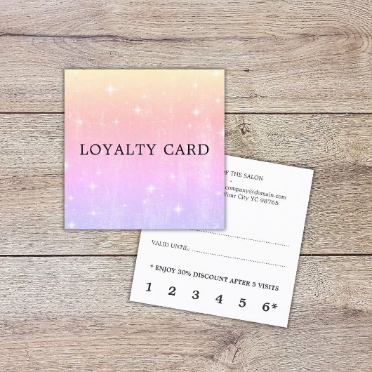 Moderne Elegant Pastel PInk Lila Shine Treuekarte