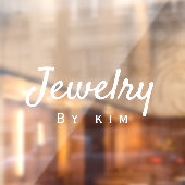 Moderne Elegant Personal Brand Juwelen Fensteraufkleber (Blatt 2)