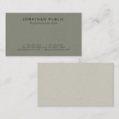 Moderne Elegant Premium Luxus Luxus Visitenkarte (Vorne/Hinten)